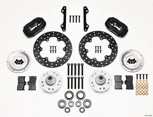 MD Drag Front Brake Kit GM Drilled Rotors