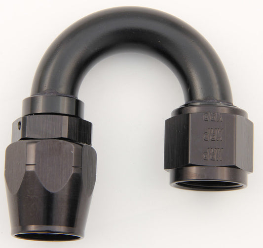 #6 180 Deg Dbl Swivel Hose End Black