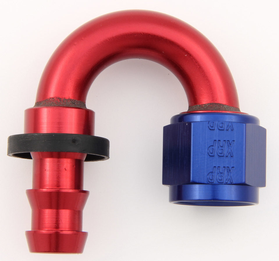 #6 180 Deg Push-On Hose End