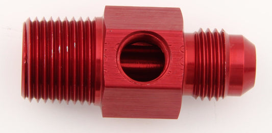 #6 to 1/4 NPT Fuel Press Adapter w/ 1/8 NPT Port