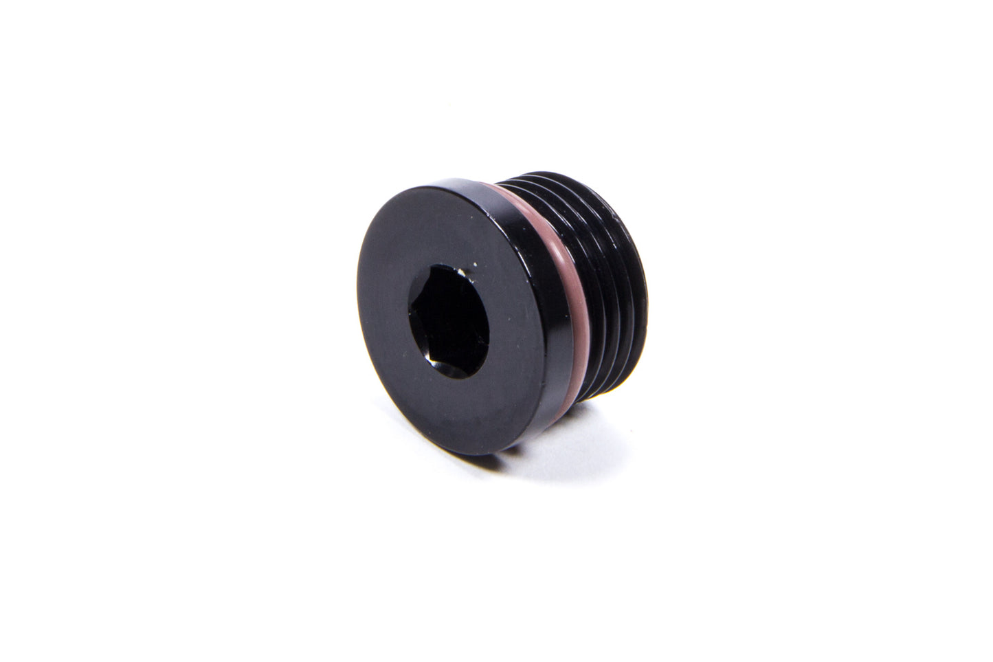 -8 ORB Internal Hex Port Plug - Aluminum - Black