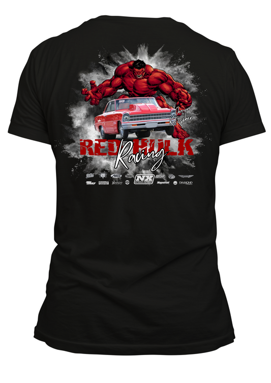 Red Hulk Racing, 67 Chevy II Nova Drag Racing Car T-Shirt,  Racing Shirt Car Lover Gift